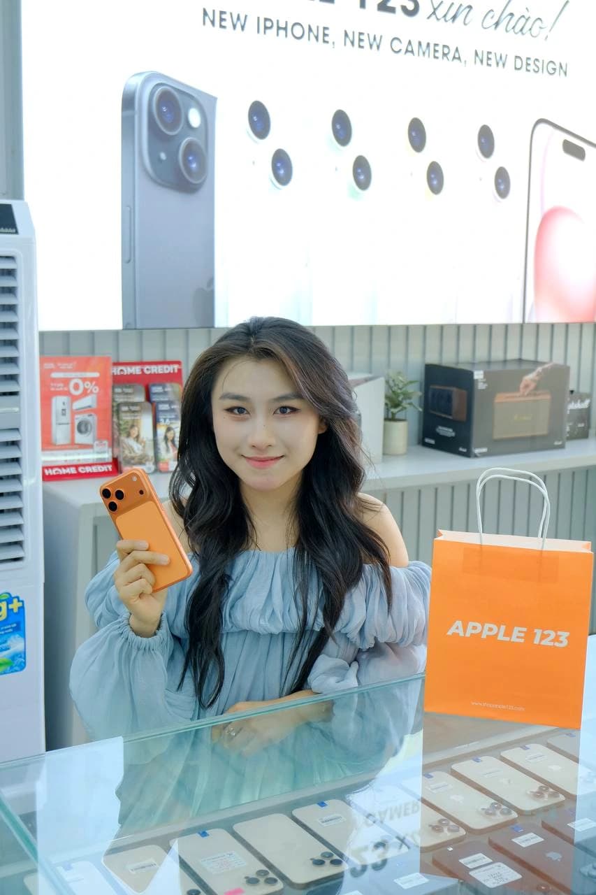Cảm ơn quý khách đã tin tưởng lựa chọn chiếc iPhone cam cá tính tại Apple 123 Pleiku. Chúc bạn trải nghiệm thật vui!