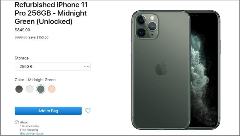 Bất Ngờ Khi Apple Mở Bán iPhone 11, iPhone 11 Pro, iPhone 11 Pro Max Hàng Tân Trang Với Bảo Hành Đầy Đủ Kèm Giá Siêu Rẻ