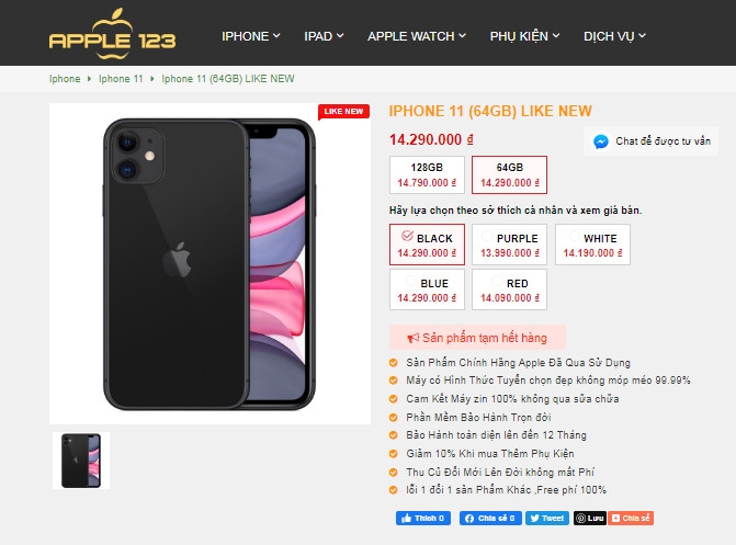 Top smartphone bán chạy nhất tại Shop Apple Gia Lai