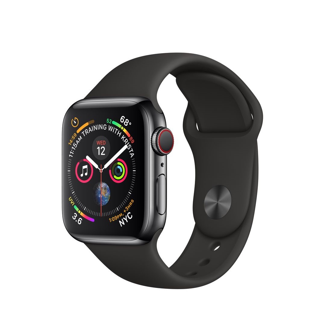 Apple Watch S4 44mm (LTE + GPS) viền nhôm dây cao su - NIKE WHITE