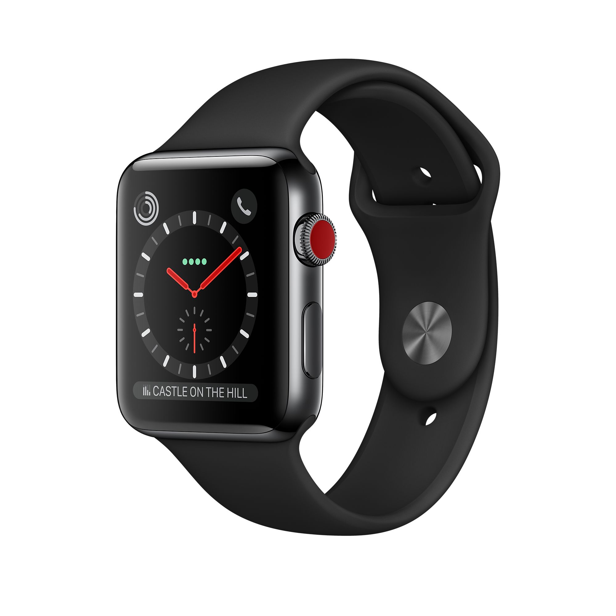 Apple Watch S3 (LTE) 38mm viền nhôm dây cao su - BLACK (Like New)